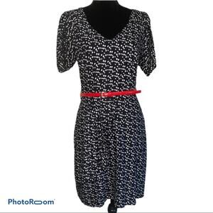 Black and white summer dress - Medium